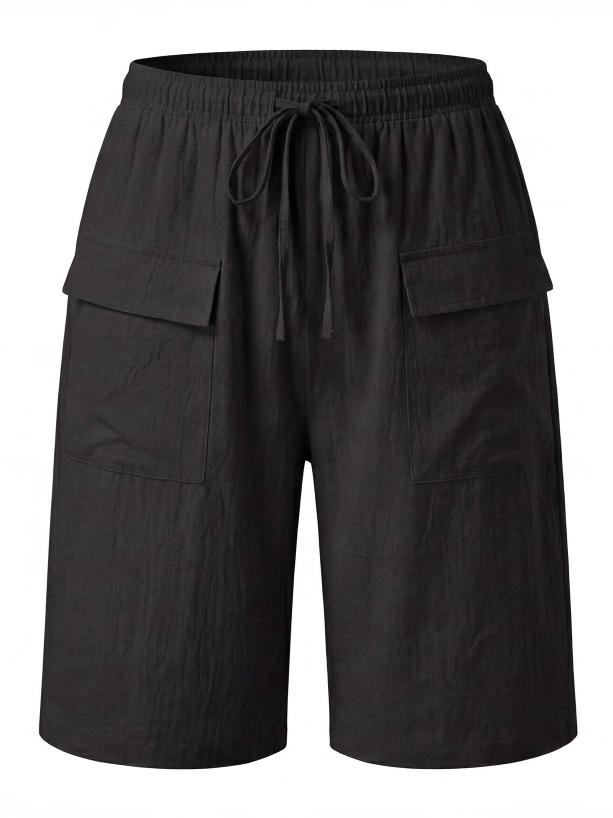 Women’s Drawstring Cargo Bermuda Shorts