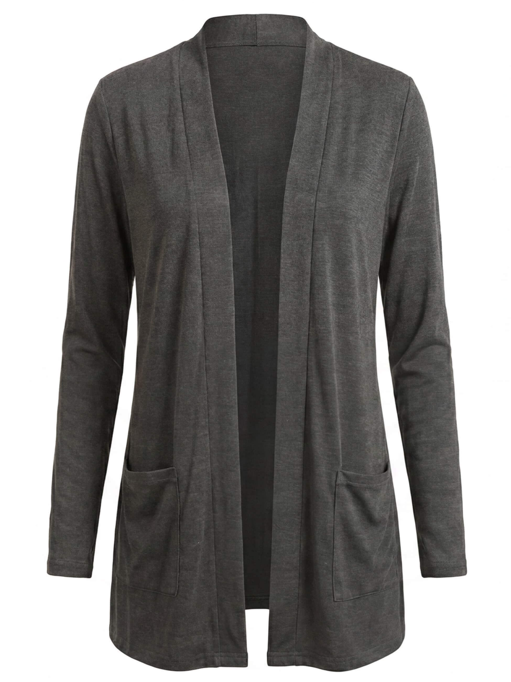 Women’s Modal Open-Front Cardigan – Soft V-Neck & Lightweight
