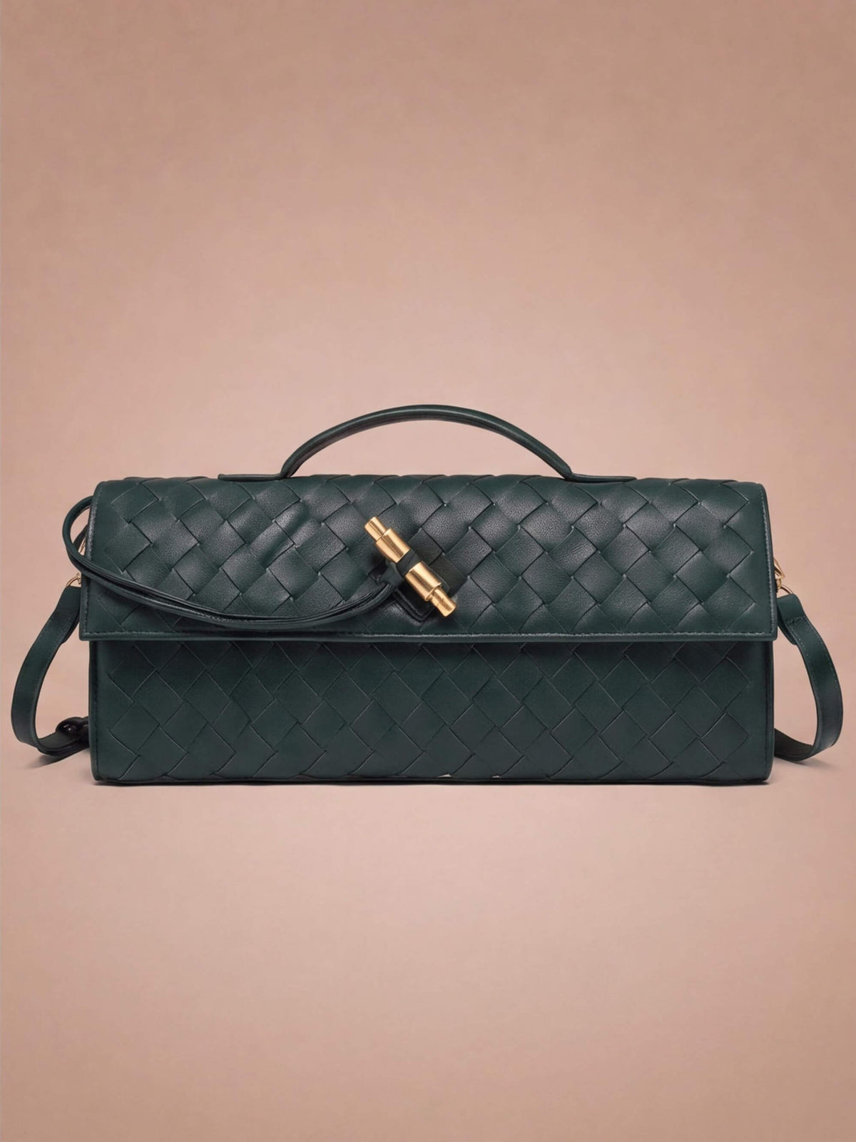 Women’s Woven Handle Shoulder Bag