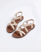 Women’s Flat Sandals-Strappy Caged