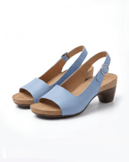 Women’s Block Heel Sandals- Minimal Slingback