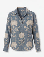 Women’s Top – Vintage Floral Printed Blouse