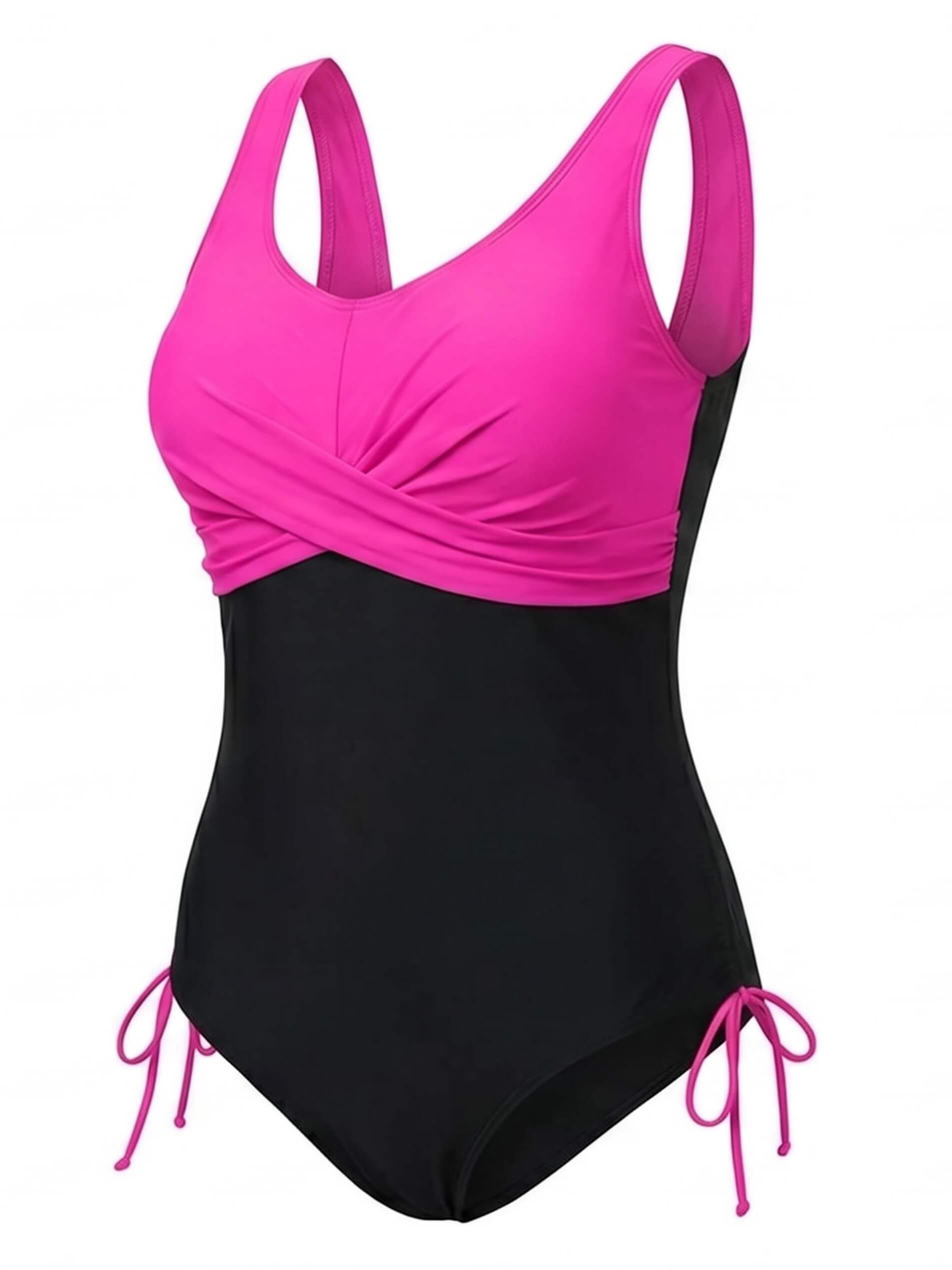 Women’s Plus Size Twist Front One-Piece Swimsuit