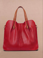 Women’s Textured Shoulder Bag with Top Handles