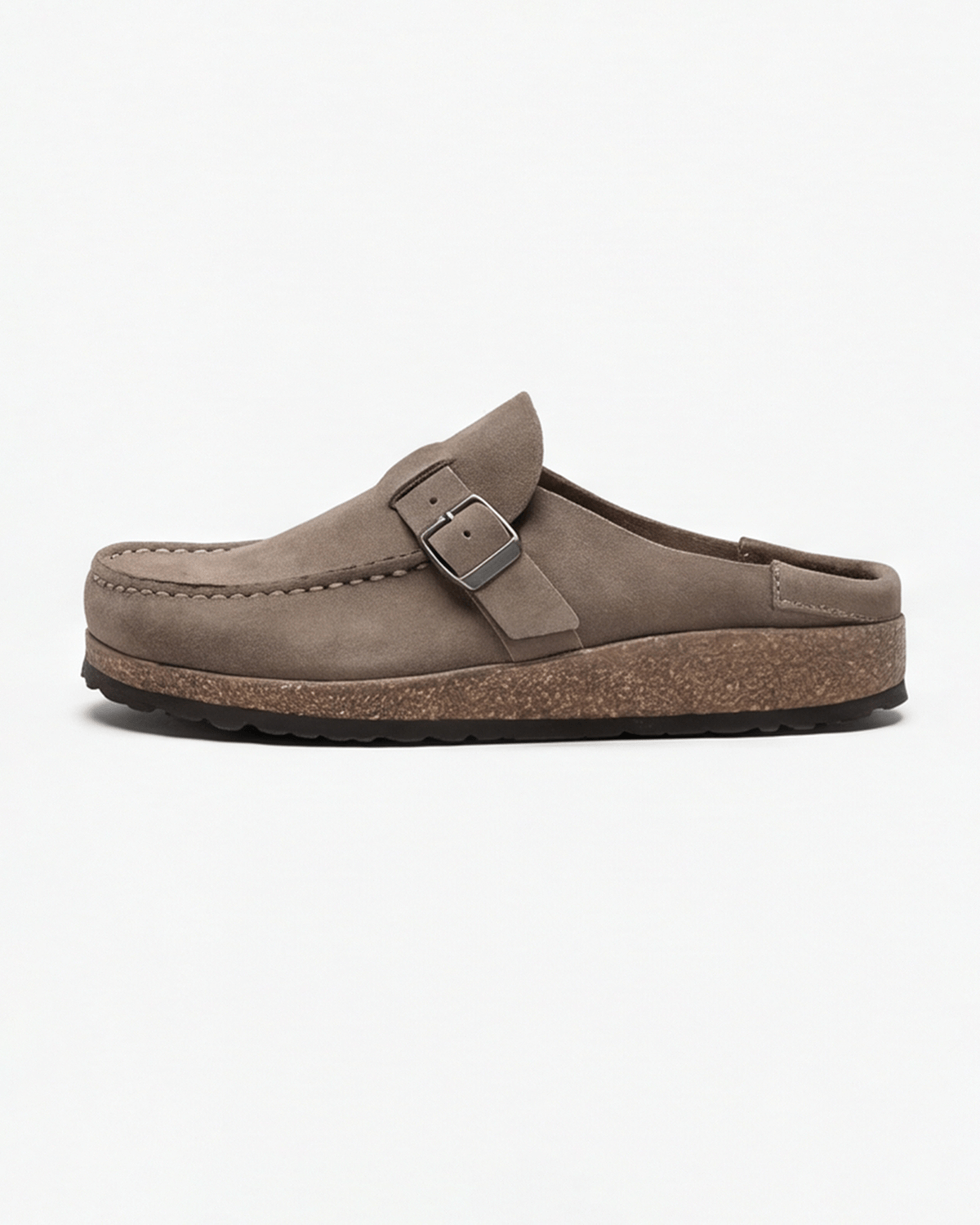 Women’s Flat Mules Loafer-Style with Buckle-Strap