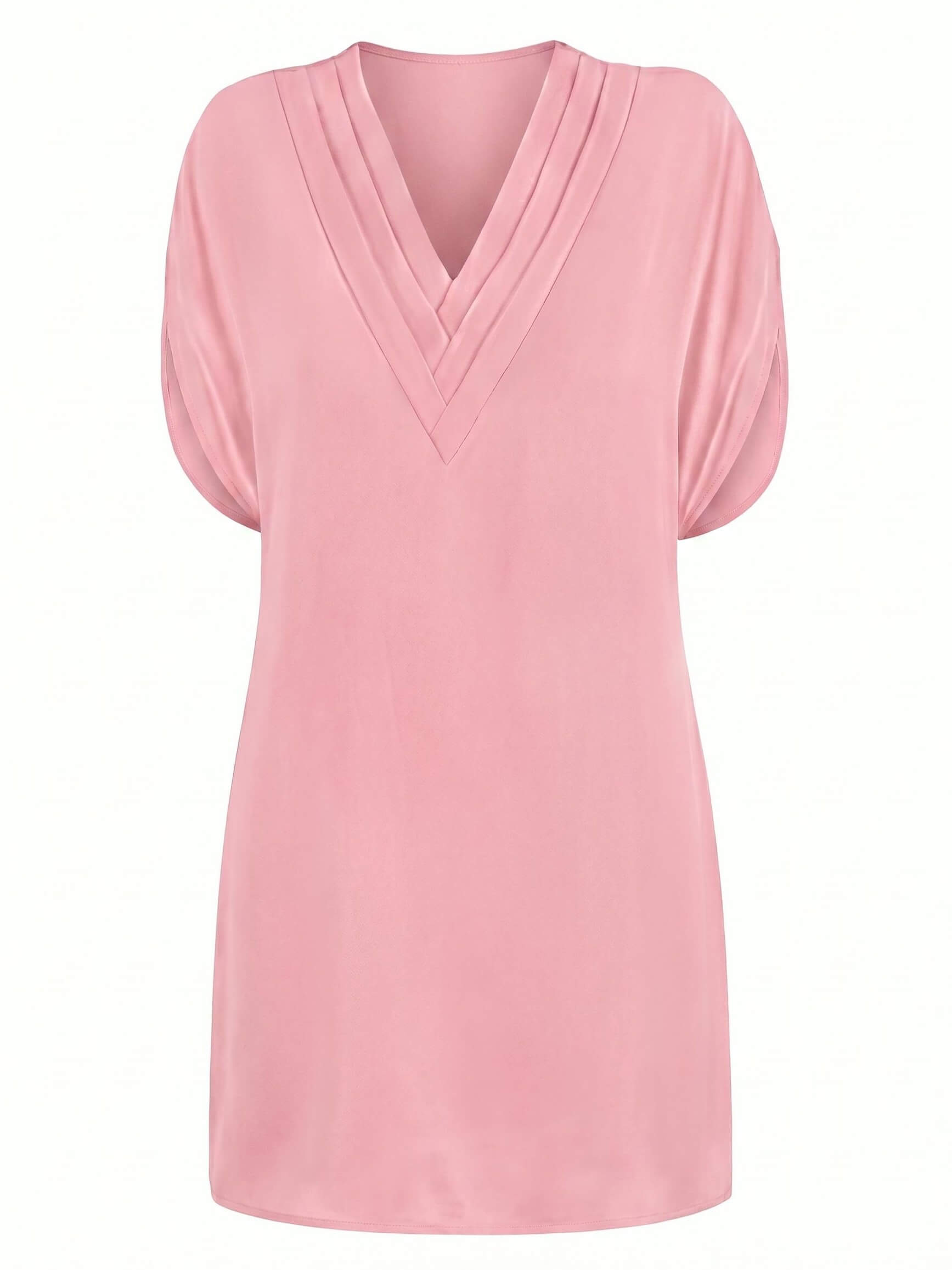 Women’s V-Neck Draped Mini Dress