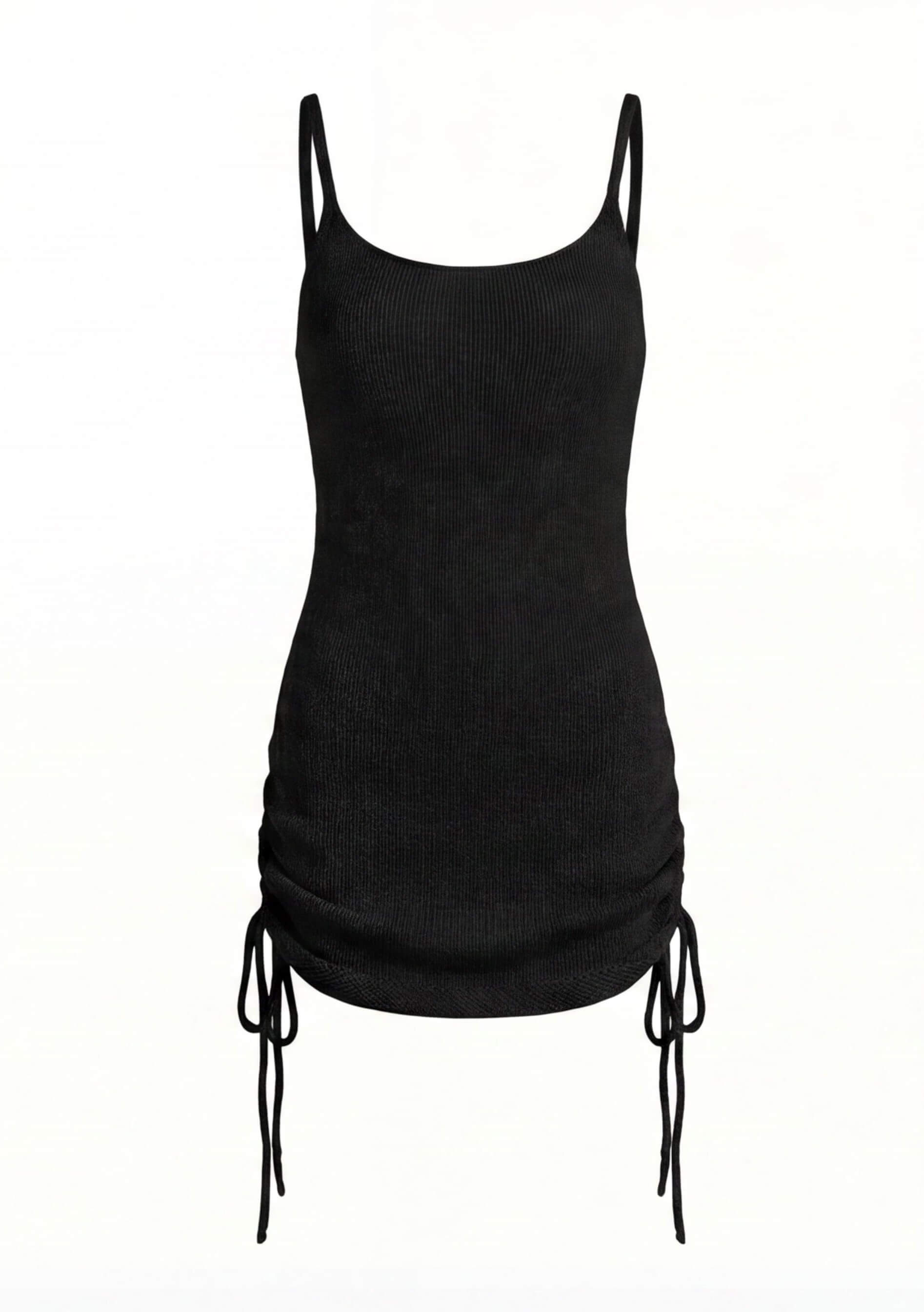 Women’s Dress – Knit Spaghetti Strap Mini Dress