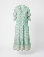 Women’s Dress – Boho Maxi Dress with Tassel Detail
