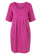 Women’s Scoop Neck Pocket Mini Dress