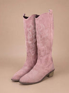 Ryder Embroidered Knee-High Boots