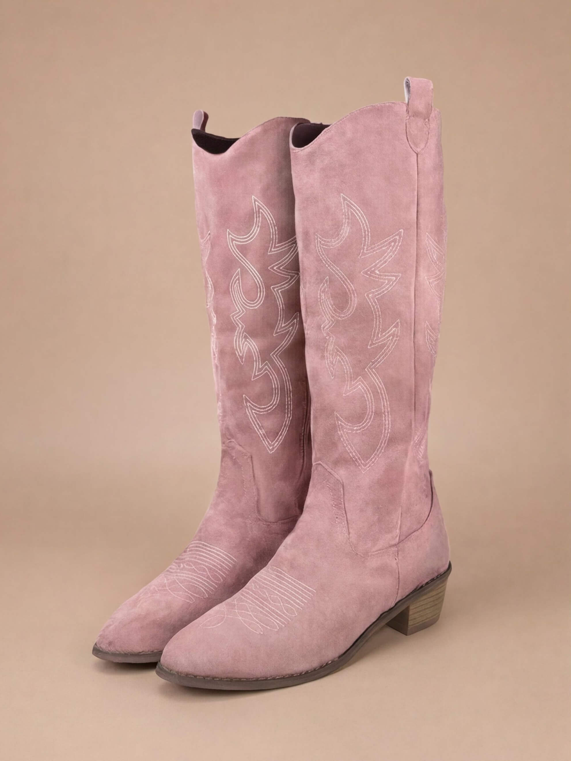 Ryder Embroidered Knee-High Boots