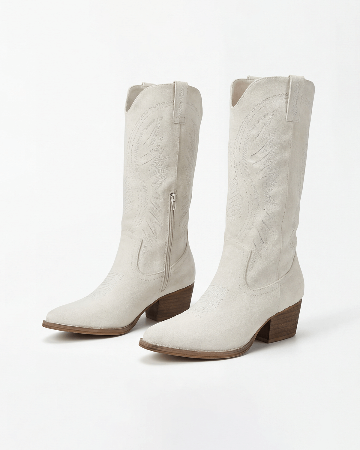 Women’s Knee-High Boots- Western Embroidered