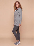 Women’s Textured Hooded Zip-Up Jacket