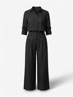 Women’s Tailored Shirt and Wide-Leg Trouser Set