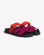 Women’s Wide Strap Padded Cutout Slide Sandals