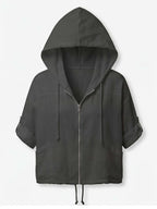 Women’s Hooded Zip Pocket Jacket