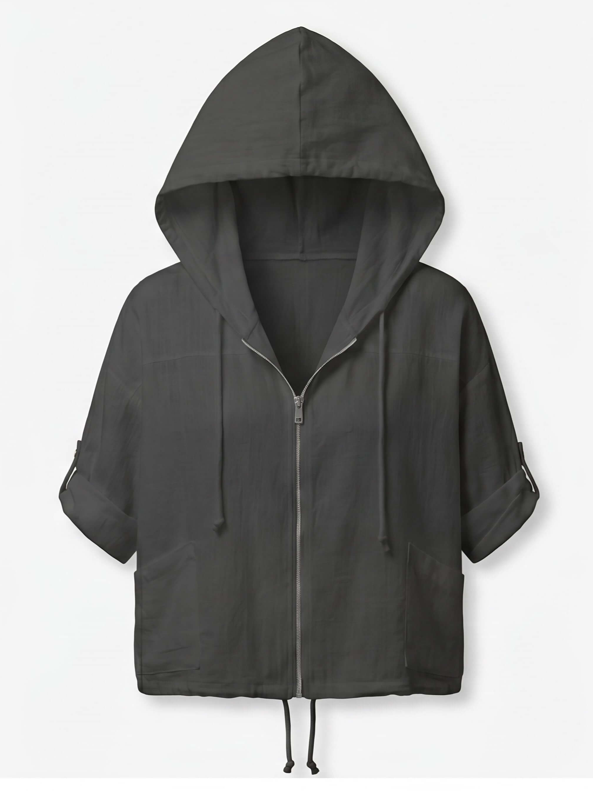 Women’s Hooded Zip Pocket Jacket