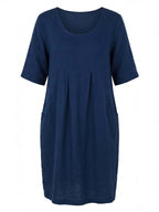 Women’s Scoop Neck Pocket Mini Dress