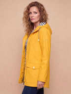 Women’s Hooded Rain Jacket with Utility Pockets