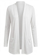 Women’s Modal Open-Front Cardigan – Soft V-Neck & Lightweight