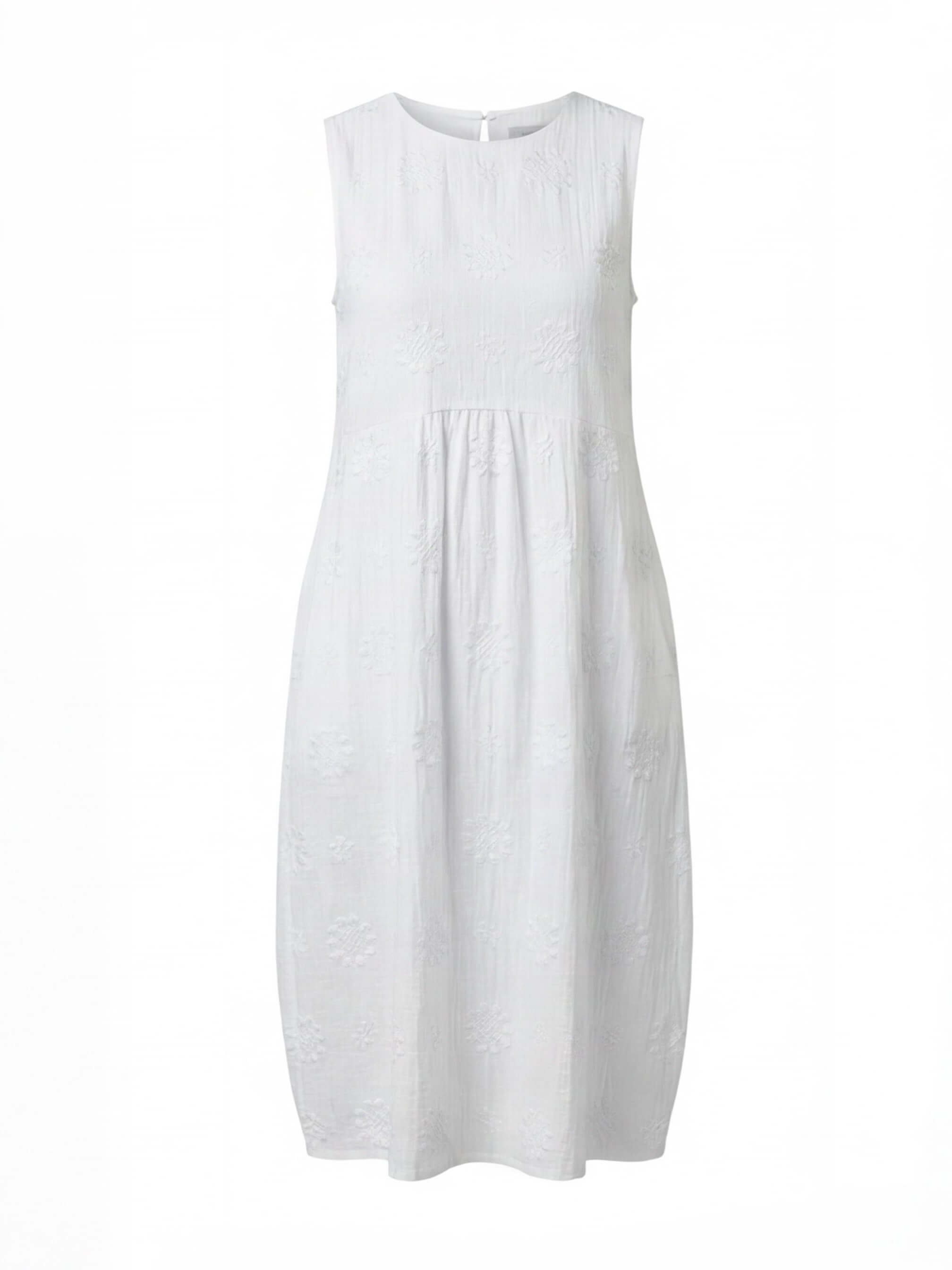 Women’s Dress – Embroidered Sleeveless Midi Dress