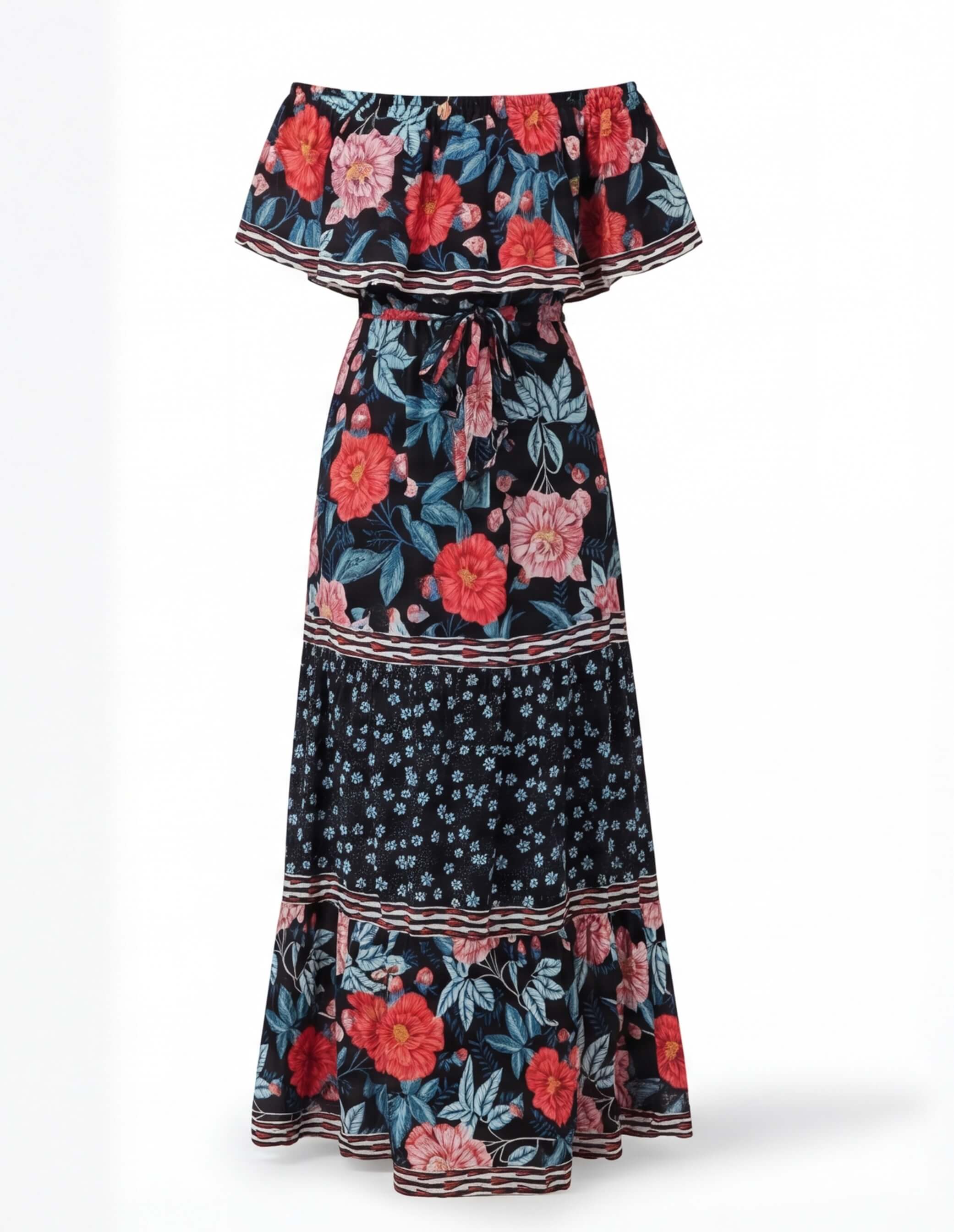 Women’s Off-Shoulder Floral Maxi Dress