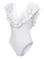 Women’s Off-Shoulder Ruffle One-Piece Swimsuit