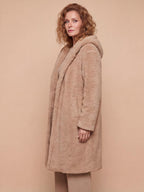 Women’s Hooded Faux Fur Long Coat