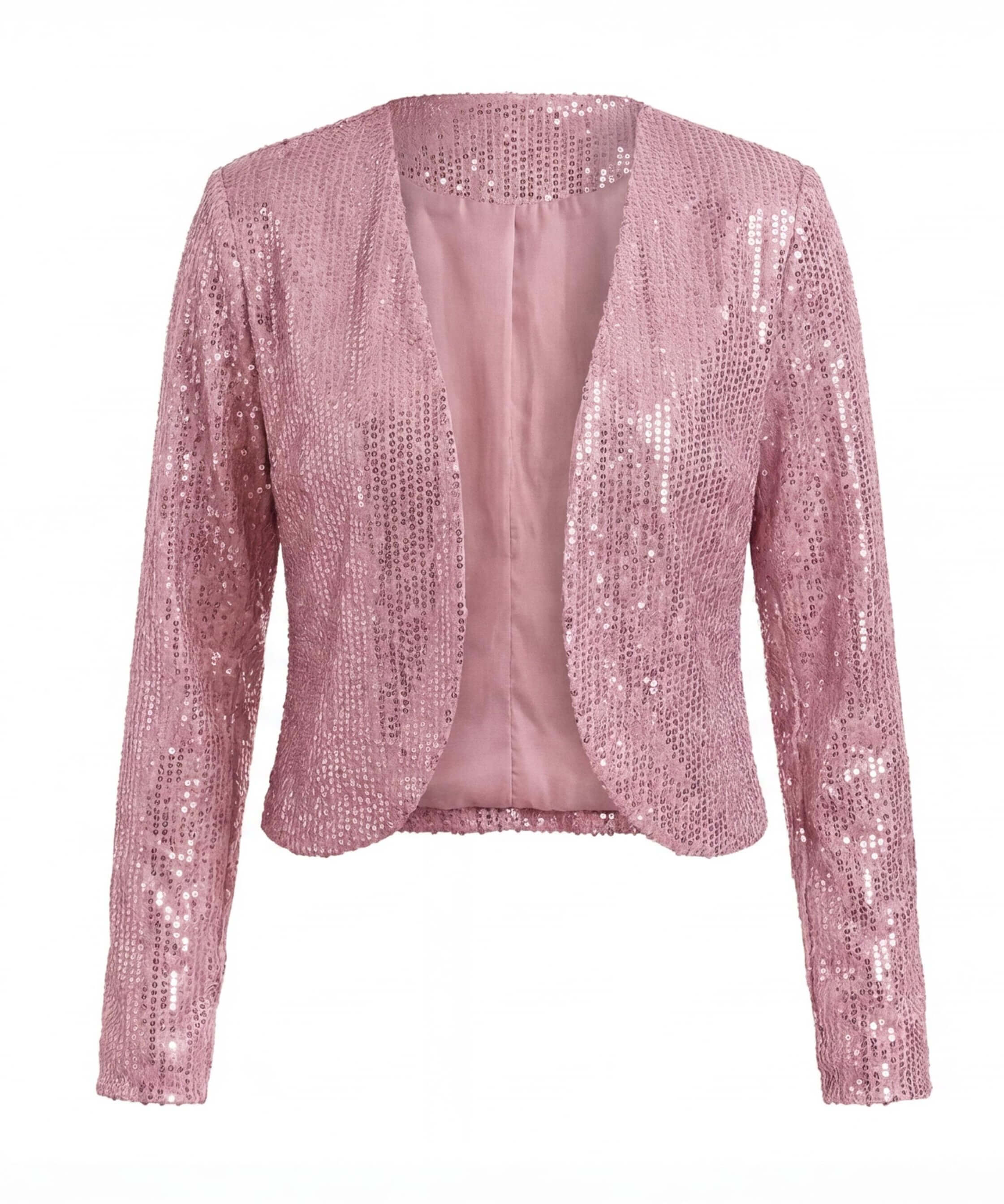 Women’s Glitter Sequin Cardigan Jacket – Cropped Fit & Evening Sparkle