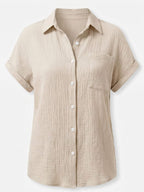 Women’s Relaxed Pocket Button-Up Shirt