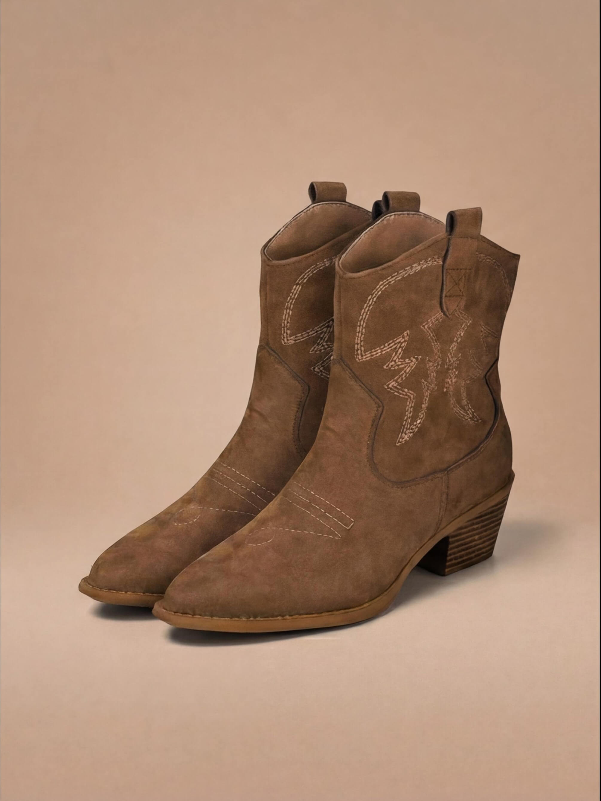 Sage Suede Western Boots