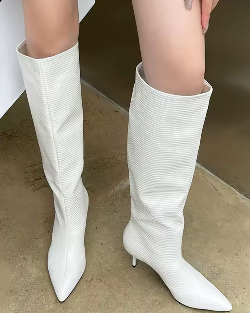 Aria Pointed Toe Knee-High Boots