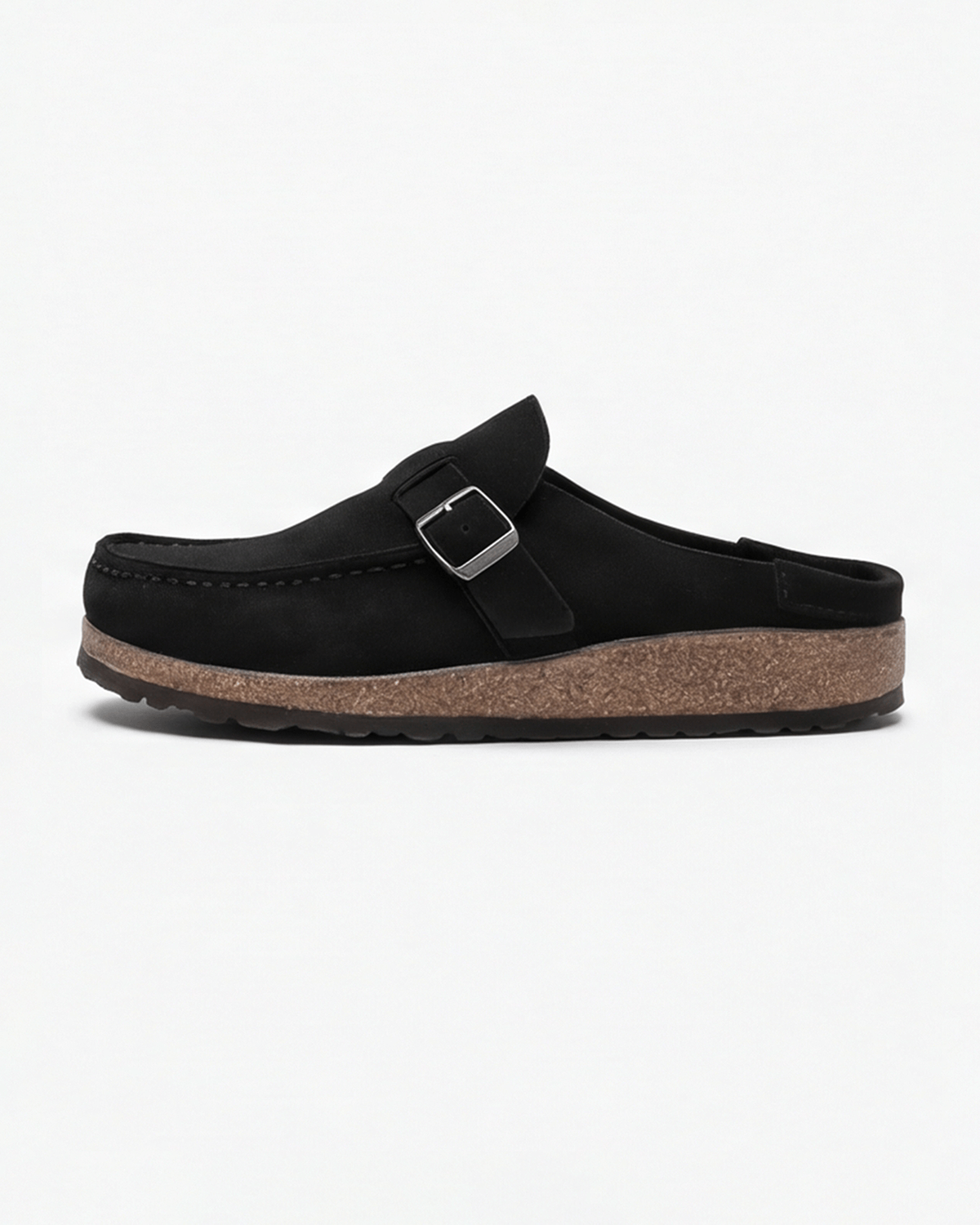 Women’s Flat Mules Loafer-Style with Buckle-Strap