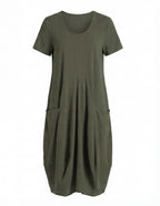 Women’s Casual A-Line Dress with Pockets – Effortless Everyday Comfort