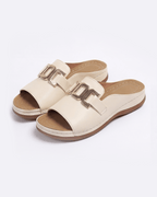 Women’s Gold Chain Detail Slide Sandals