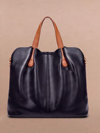 Women’s Textured Shoulder Bag with Top Handles