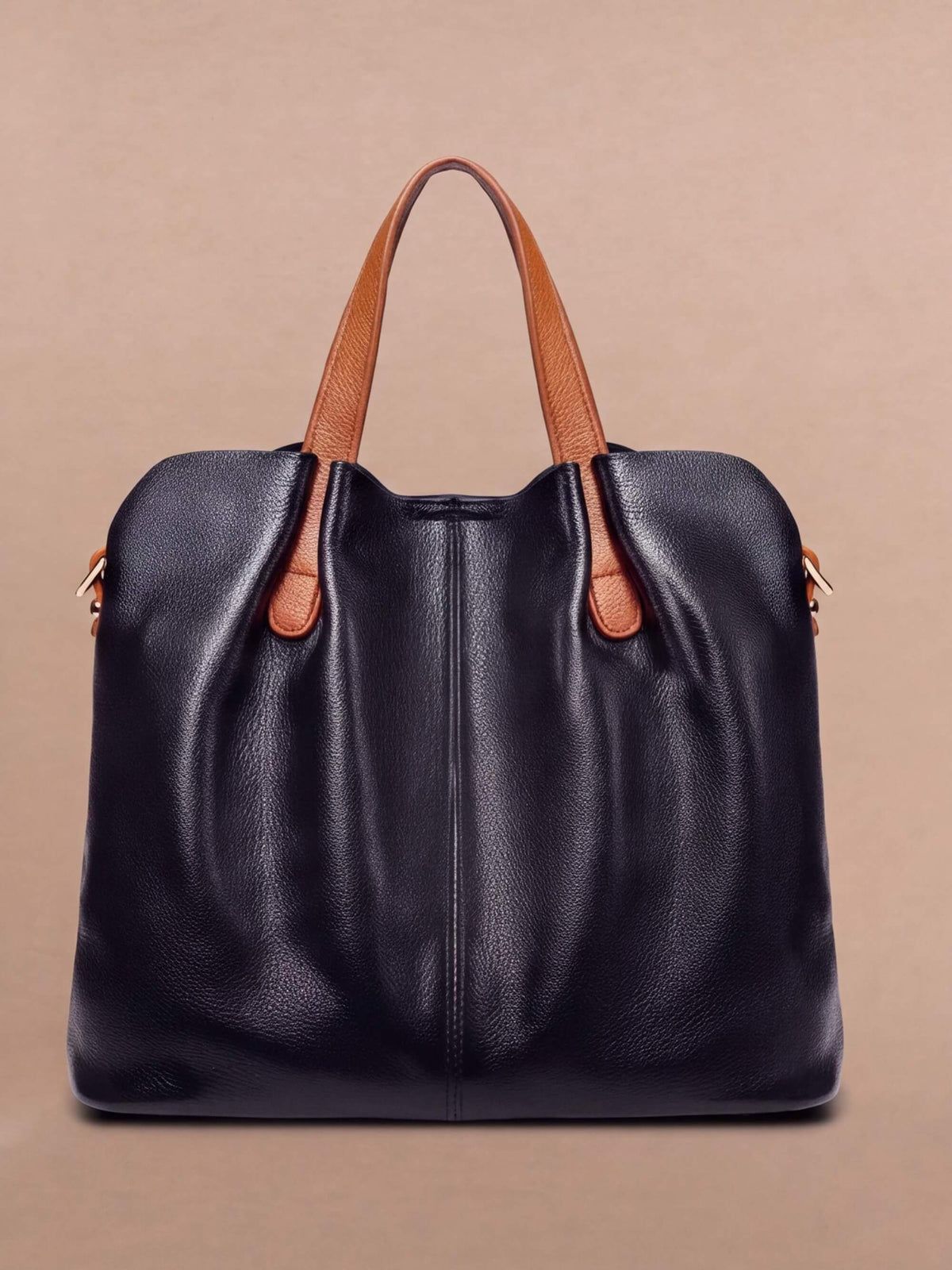 Women’s Textured Shoulder Bag with Top Handles