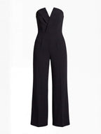 Stylish women's jumpsuit with wide-leg trousers