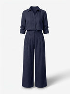 Women’s Tailored Shirt and Wide-Leg Trouser Set