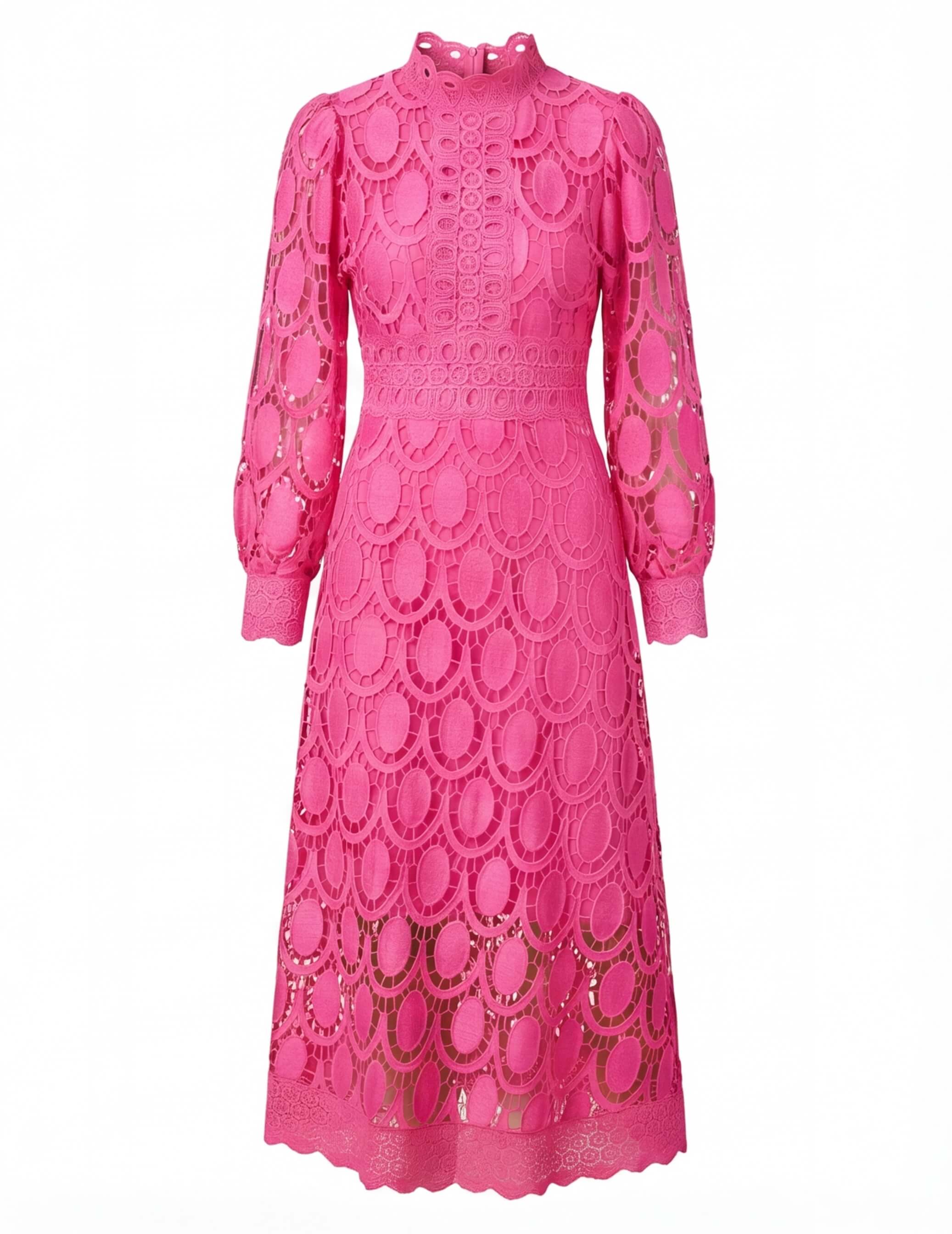 Women’s Elegant Lace Midi Dress – Grace in Lace