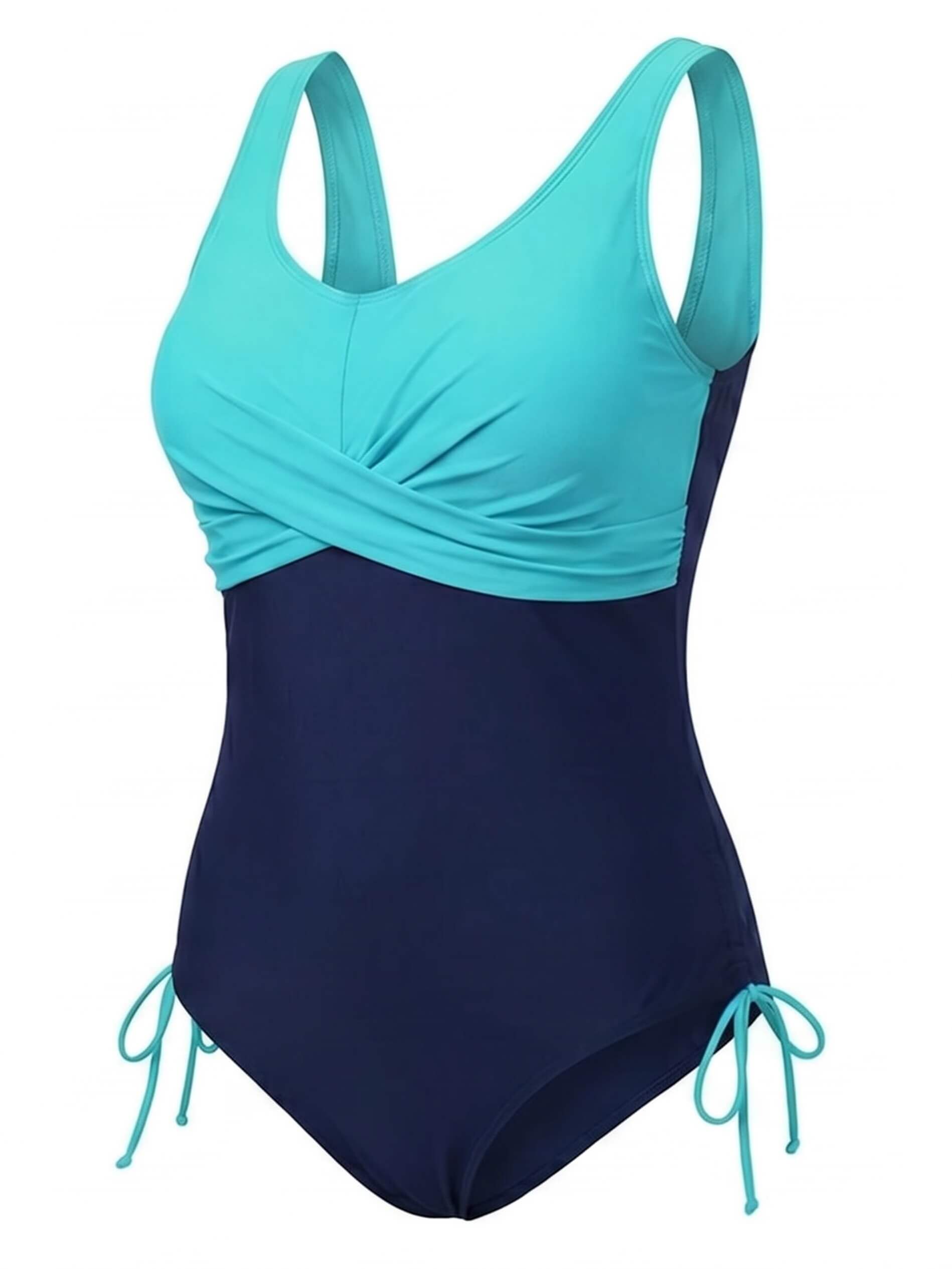 Women’s Plus Size Twist Front One-Piece Swimsuit