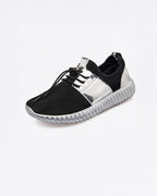 Women’s Slip-On Fashion Sneakers- Elastic Lace