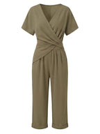 Women’s Wrap Front Cuffed Jumpsuit