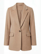 Women’s Jacket – Classic Lapel Long Sleeve Blazer