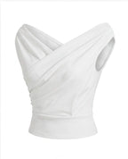 Women’s Cross-Front Sleeveless Top