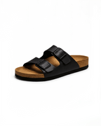 Women’s Footbed Slide Sandals- Double-Buckle