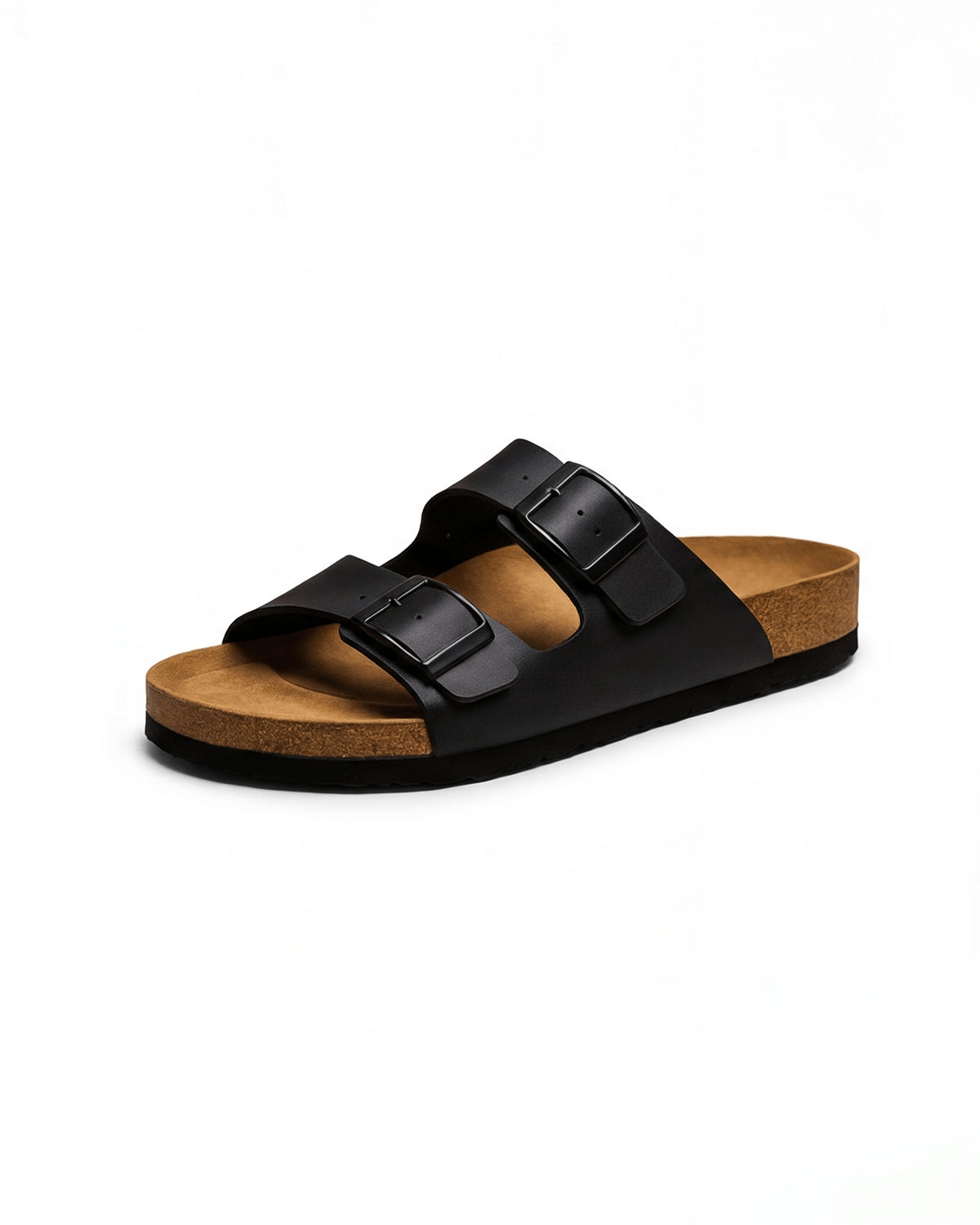 Women’s Footbed Slide Sandals- Double-Buckle