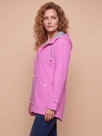 Women’s Hooded Zip Front Rain Jacket