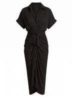 Women’s Ruched Midi Summer Dress