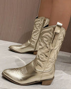 Nova Metallic Western Boots